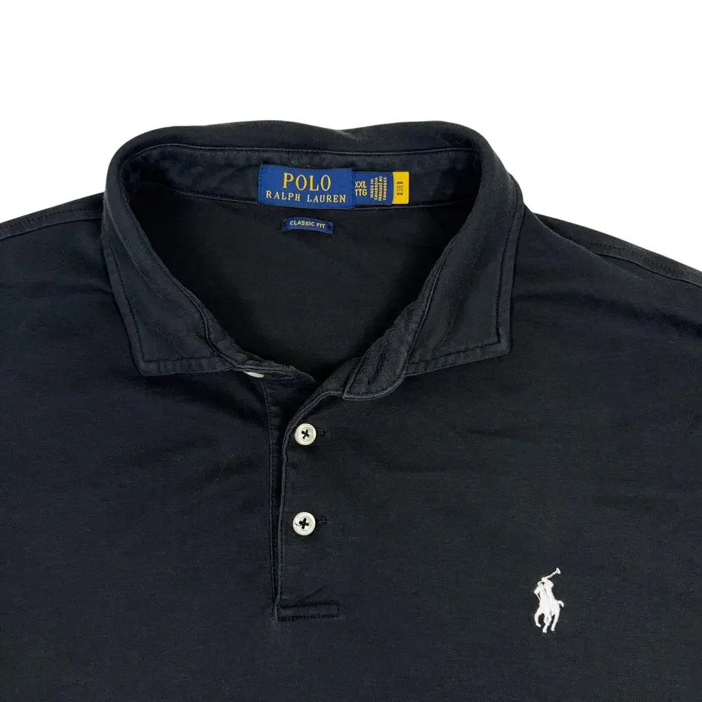Polo Ralph Lauren Classic Fit Soft Cotton Polo Shirt Black XXL